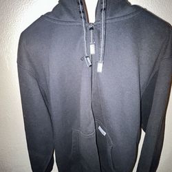 Black ProClub Zip-up Hoodie Size M