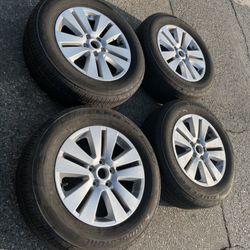 4 —— 225/65r17 5x4.5 5x114.3 Stock Subaru Outback Forester Crosstrek Wheels Rims Great 90% Treads Bridgestone Dueler Tires !