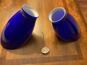 Hampton Bay Ceiling Fan Replacement Blue Lamp Shade