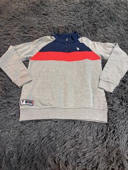 U.S. Polo Assn. Boys 1/4 Zip Color block Sweatshirt Size 18/20