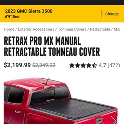 Retrax Pro MX Retractable Bed Cover(Used)