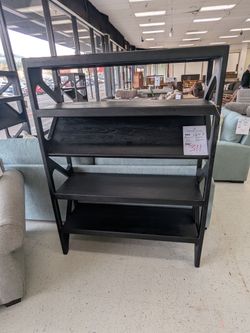 CANBERRA BLACK BOOKCASE