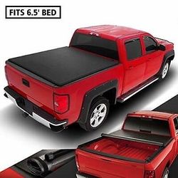 07 to 14 Chevy Silverado Sierra 6.5 bed Roll Up Tonneau Bed Cover Cubierto Tapa Enrolla Soft