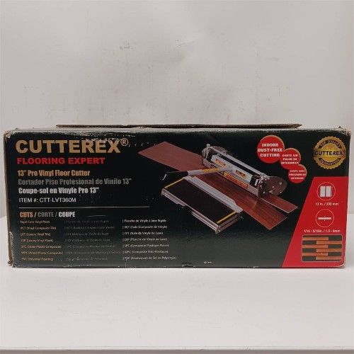 CUTTEREX 13" Free 360° Vinyl Laminate Floor Cutter for VCT, LVT, SPC, PVC