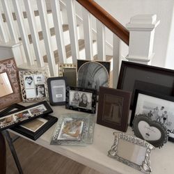 Assorted Picture Frames Lot - Variety of Styles and Sizes all for $15 or $3 individual sold