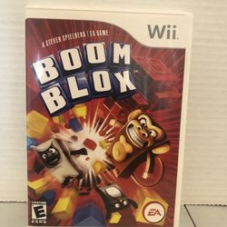 Steven Spielberg Boom Blox Nintendo Wii Game w/ Manual Tested and Working
