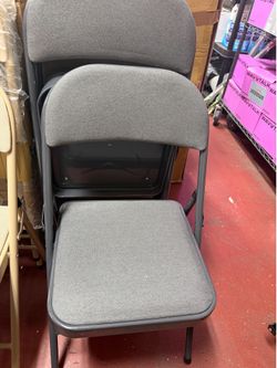 Padded Folding Chairs with Thick Seat Cushion, Portable, Durable & Extra Comfortable Foldable Chairs for Indoor & Outdoor Events, Banquet, Party, Dinn