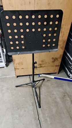 Music stand,  sheet music holder, Preowned,  dusty from storage