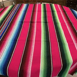 Mexican Zarape Table Top or Blanket Or Backdrop