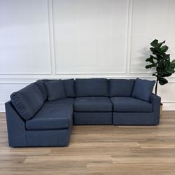 New Modular Blue Sectional Couch