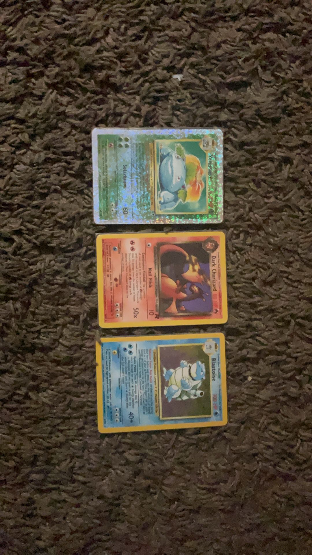Pokémon Cards Venusaur,blastoise,dark Charizard