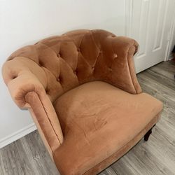 Velvet Accent Chair 