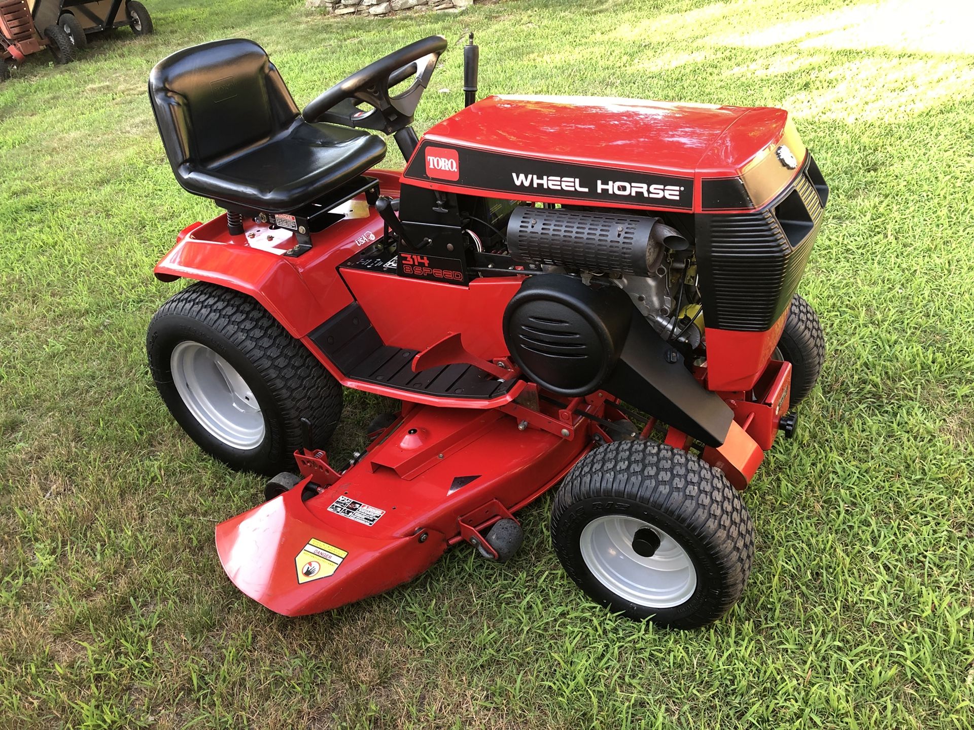 Wheel horse 314-8 w/ attachments