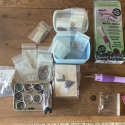 Crystal-Rhinestone- Applicator with various sizes of tips for various crystal sizes, Including all Crystals And Colors As Shown