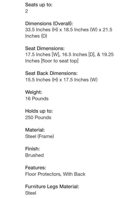 ✨️ New P112#2 $130 Set of 2 High Back Fuji Contemporary Dining Chairs LumiSource( 5 set Available)