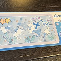 GeekShare Cute Shark Party Mouse Pad - Large Non-Slip Rubber Base Desk Mat stain