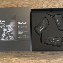 MaxQuall Professional V4 for Moto riding referee intercom ATV skiing set 3