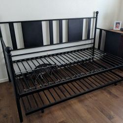 Trundle Bed W/Mattresses Used