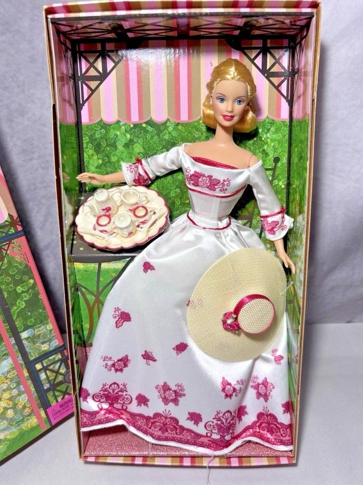 Victorian Tea Barbie Doll Caucasian 2002 Mattel B0787 NRFB D-341