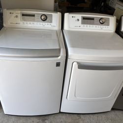 Lg Top Load Washer And Gas Dryer 