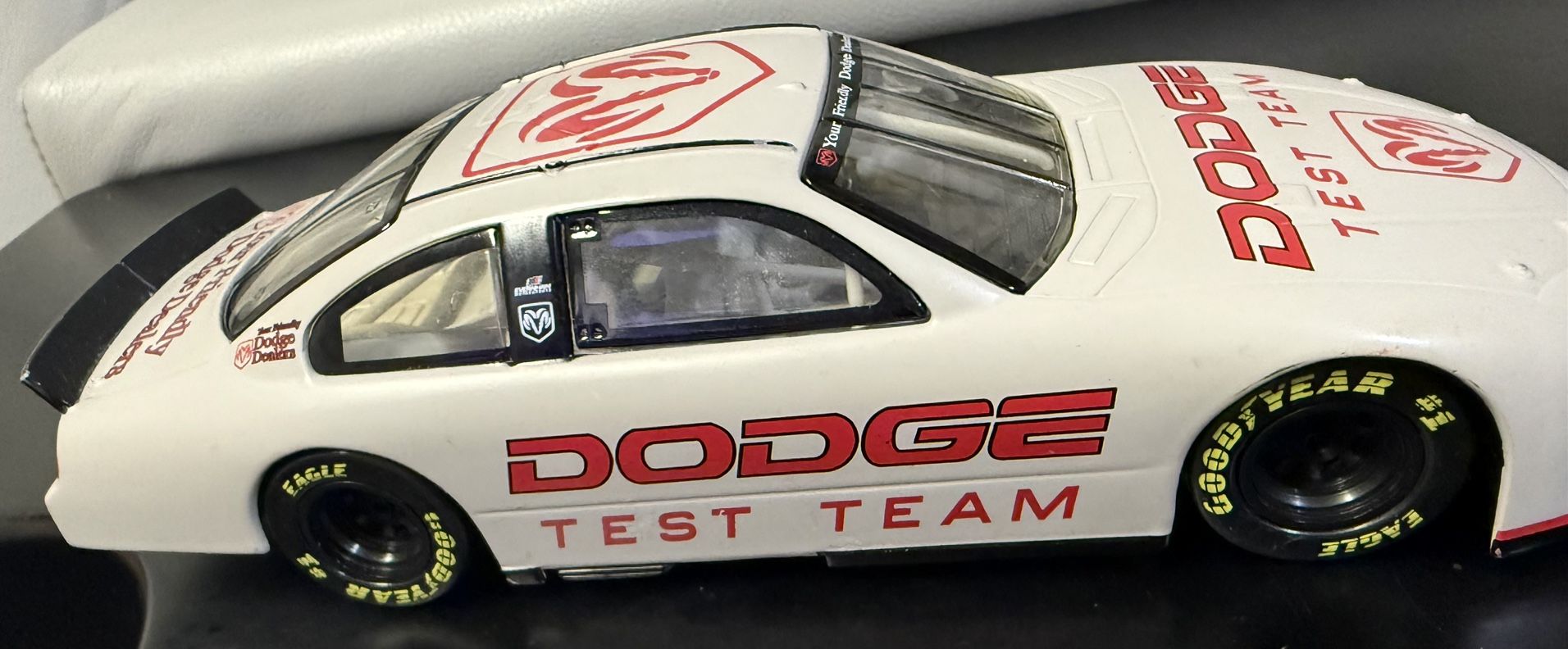 2001 Winner's Circle Dodge Test Team NASCAR Dodge Intrepid 1:24 Scale Grey
