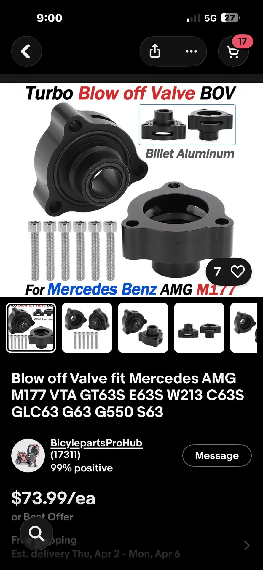 Mercedes VTA (blow Off Valve) 2 Available