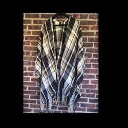 Torrid Outlander Tartan Plaid Ruana Wrap Shawl Sweater Scarf OS One Size Like New 