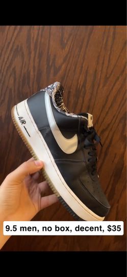 Af1 black 9.5 men