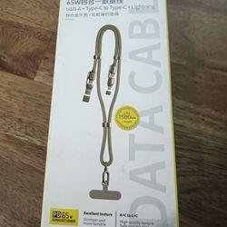 New Phone charger 65W USB-A+ Type-C to Type-C + Lightning