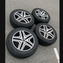 4 - 275/55r20 5x112 5x4.41 Stock Mercedes ML GL G WAGON wheels Rims Tires!