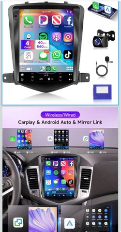 Android Car Radio for Chevrolet Chevy Cruze J-2015, 9.7 Inch HD IPS Touchscreen Wireless Carplay Andriod Auto Bluetooth FM/RDS EQ GPS 5G-WiFi 