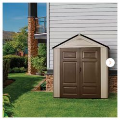 Big Maximum Junior, 3 ft. 5 in. x 7 ft. W x 8 ft. D Plastic Storage Shed, 147 sq. ft.