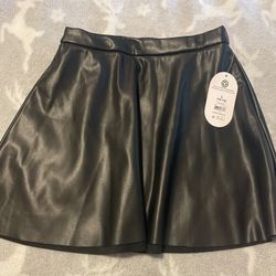 Girls Pleather Skirt 