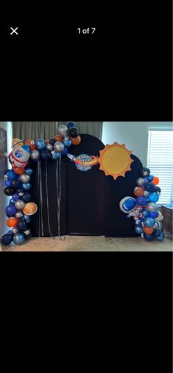 1st Trip Around The Sun Space Themed Party Decor Package