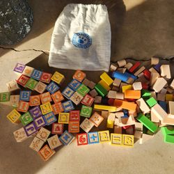 Garanimals Wood ABC Blocks and Building Blocks for Toddlers