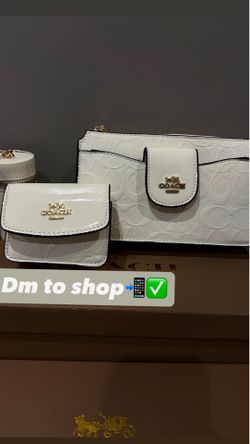 White coach bag