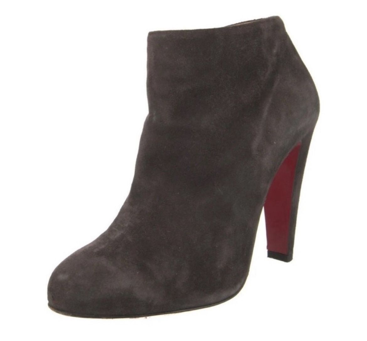 100% Authentic Christian Louboutin Suede Booties
