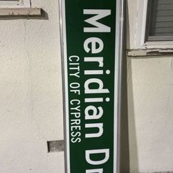 City Of Cypress Retired Street Sign