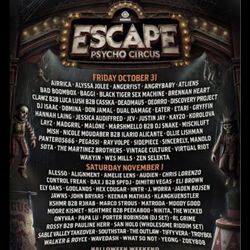 Escape GA 2 Day Ticket  OBO 200$