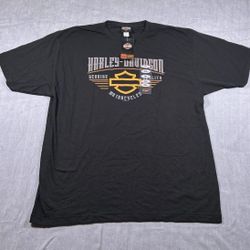 New Harley-Davidson Knoxville TN Bootlegger Pinup Graphic T-Shirt Black 2XL