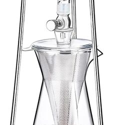 Cold Brew Coffee Maker, Iced Coffee Maker in Stainless Steel and Borosilicate Glass, Cold Brew Drip Coffee Maker with Slow Drip Technology, Iced Tea M