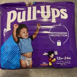 7 Pckages 12-24 M Huggies Pull Ups