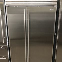 Sub Zero 48” Stainless Steel Built In Side By Side Refrigerator 