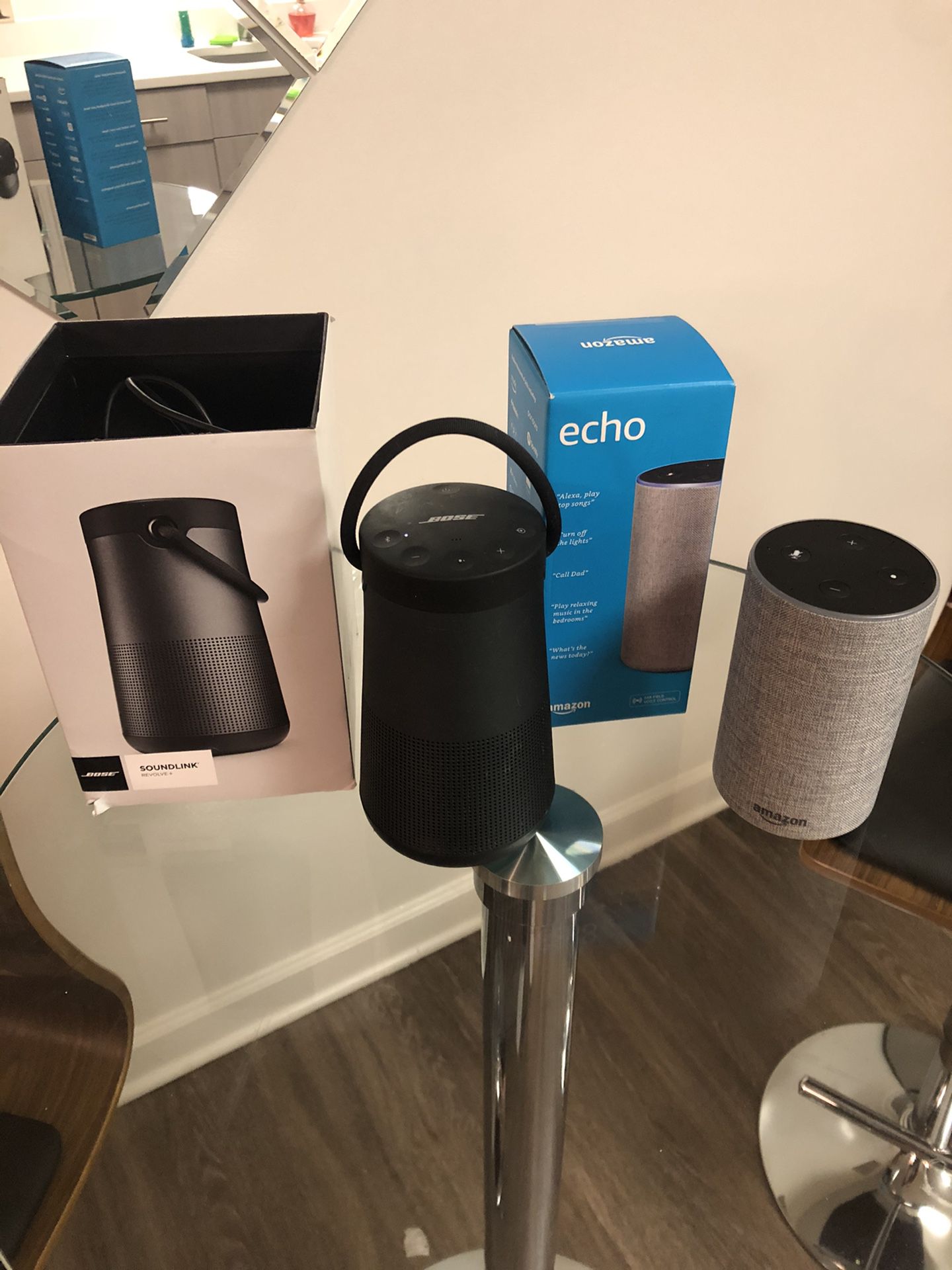 Soundlink Bose speaker + and Alexa speaker