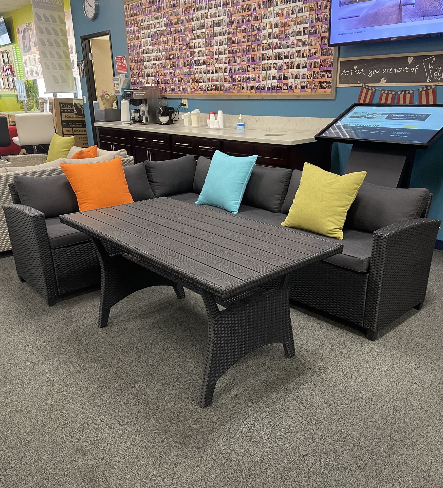 Outdoor Patio Furniture Dining Table Set