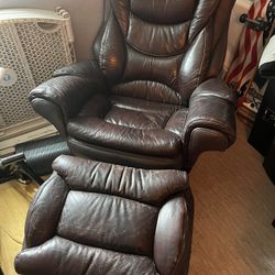 Leather Bucket Chair 