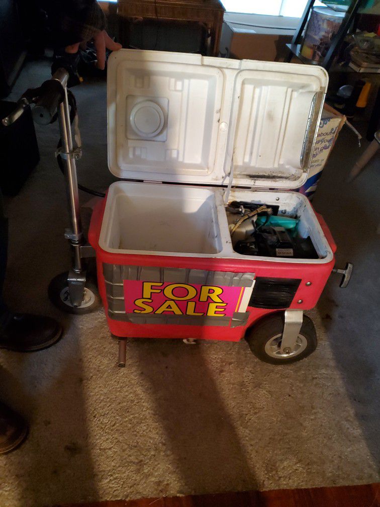 Motorized Gas Powered Cooler
