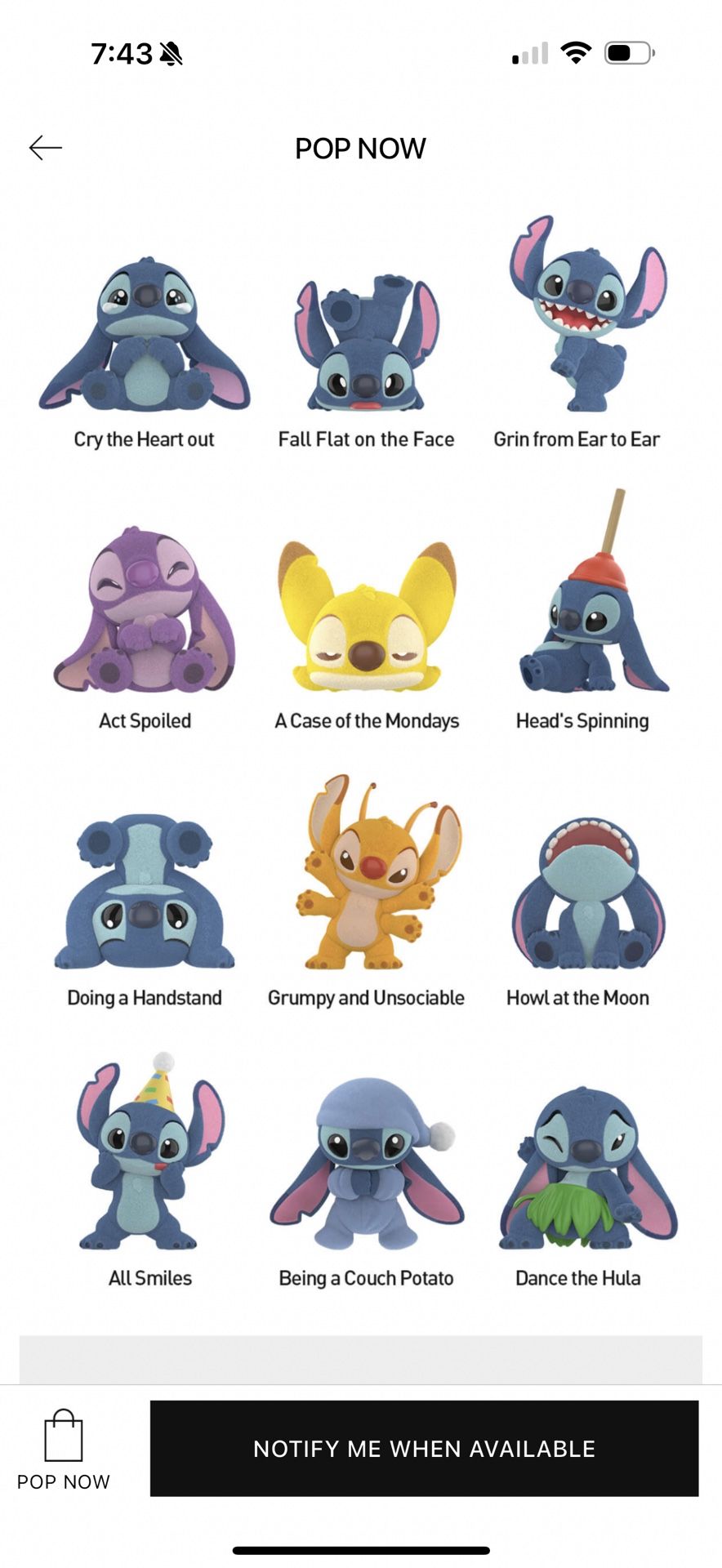 Stitch little emotions Blind Box 