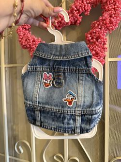 Disney Theme Dog Denim Jacket 