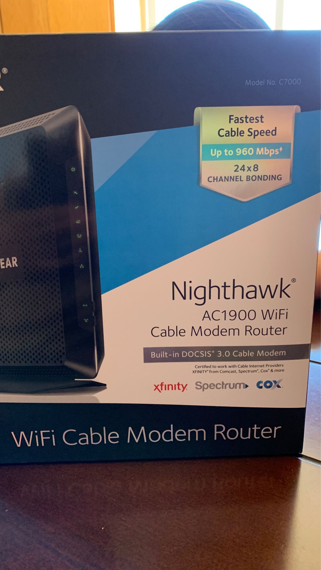 Cable modem router